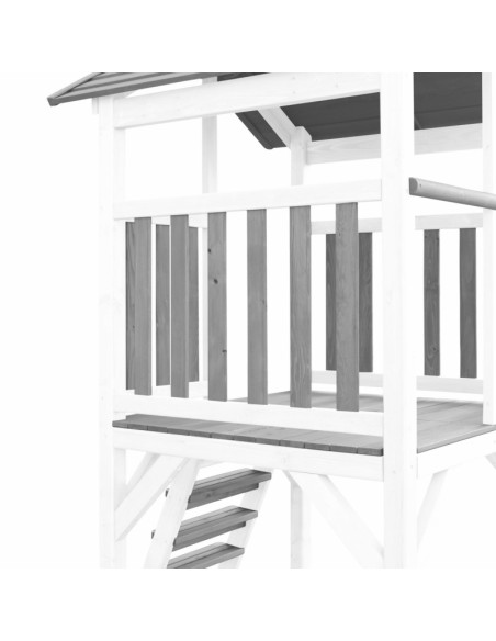 AXI Plac Zabaw Drewniany Wieża z Huśtawką Drabinki Wspinaczkowe Zjeżdżalnia XXL