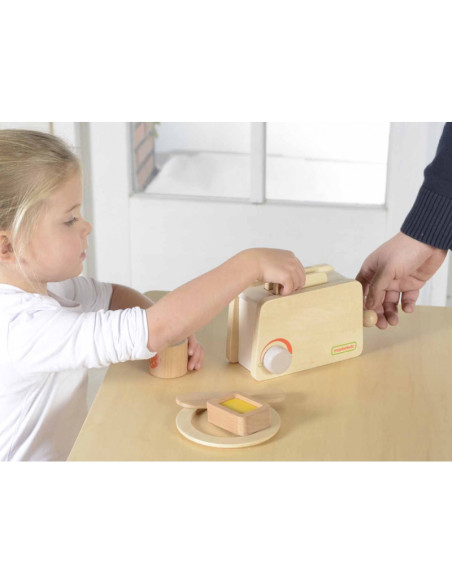 Деревянный тостер MASTERKIDZ + нож для масла и джема