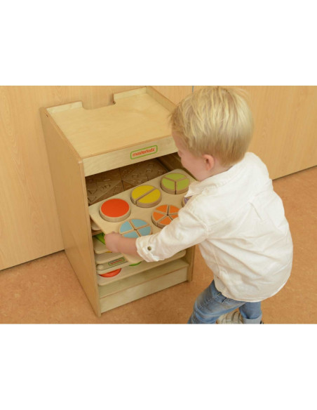 MASTERKIDZ Szafeczka Do Przechowywania Tabliczek Edukacyjnych I Gier 10 Sztuk Kółka