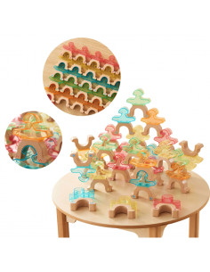 MASTERKIDZ Gra zręcznościowa Balansujące ludziki Figurki alfabet 26 szt.