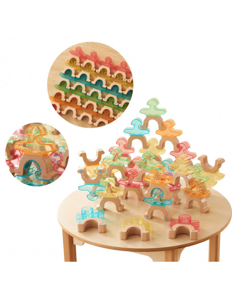 MASTERKIDZ Gra zręcznościowa Balansujące ludziki Figurki alfabet 26 szt.