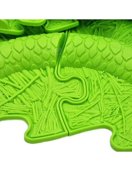 WOOPIE Mata Sensoryczna Ortopedyczna Puzzle Wąż Zielony 6 el.