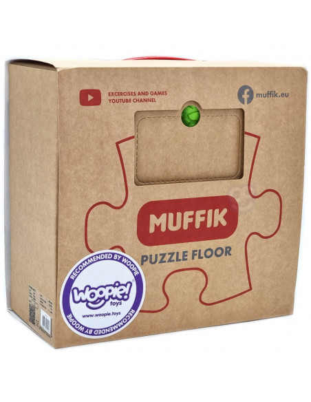 WOOPIE Mata Sensoryczna Ortopedyczna Puzzle Wąż Zielony 6 el.