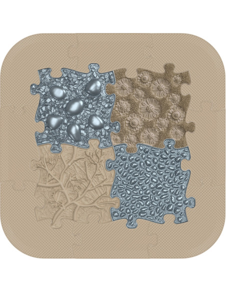 WOOPIE ortopedinis sensorinis kilimėlis namų SPA, 12 vnt.