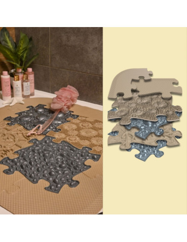 WOOPIE Orthopedic Sensory Mat for Home SPA 12 pcs.