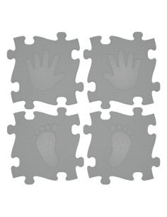 WOOPIE Mata Sensoryczna Ortopedyczna Puzzle Ręce i Nogi 16 el. - Kolor Szary 2