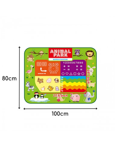 WOOPIE 2-in-1 Water Painting Mat XXL Double-Sided Animals