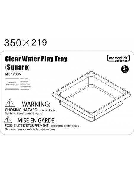 Акриловый контейнер для игр с водой и песком MASTERKIDZ, квадратный