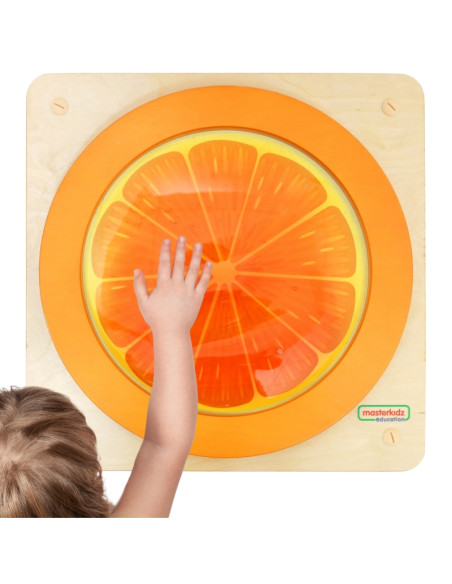 MASTERKIDZ Tablica Edukacyjna Sensoryczna Pomarańcza