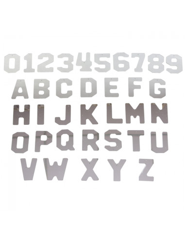 MASTERKIDZ Double-Sided Acrylic Mirrors Letters Numbers Montessori Alphabet