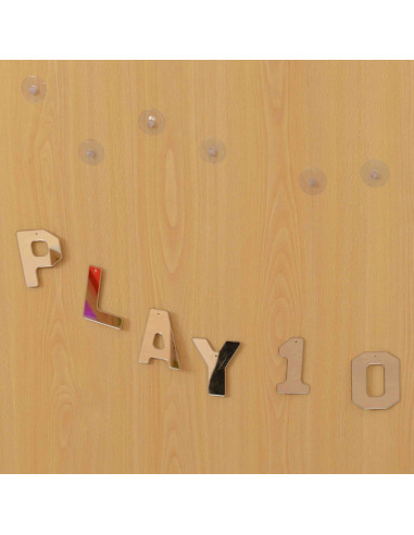 MASTERKIDZ Double-Sided Acrylic Mirrors Letters Numbers Montessori Alphabet