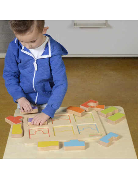 MASTERKIDZ edukacinė lenta su atitinkančiomis formomis ir spalvomis