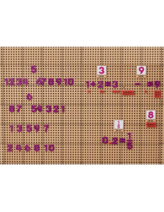 MASTERKIDZ Zestaw Cyferek i Znaków do Nauki Liczenia i Matematyki do Paneli Ściennych STEM 82 el. 2