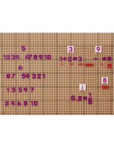 MASTERKIDZ Set of Numbers and Symbols for Learning Counting and Mathematics for STEM Wall Panels 82 pcs.