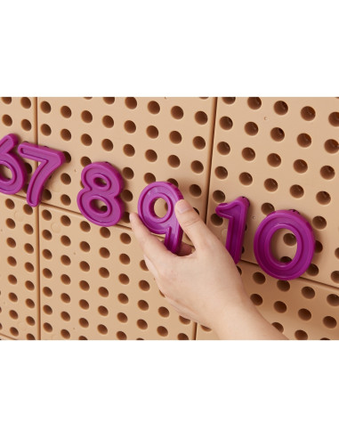 MASTERKIDZ Set of Numbers and Symbols for Learning Counting and Mathematics for STEM Wall Panels 82 pcs.