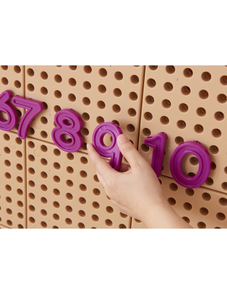 MASTERKIDZ skaičių ir simbolių rinkinys STEM sieninėms plokštėms mokytis skaičiavimo ir matematikos, 82 vnt.