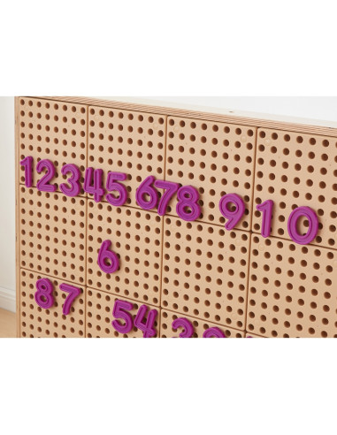 MASTERKIDZ skaičių ir simbolių rinkinys STEM sieninėms plokštėms mokytis skaičiavimo ir matematikos, 82 vnt.