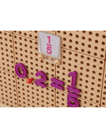 MASTERKIDZ Zestaw Cyferek i Znaków do Nauki Liczenia i Matematyki do Paneli Ściennych STEM 82 el.