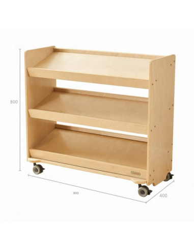 MASTERKIDZ lentyna ant ratukų – 3 lentynos STEM lentos priedams, 800A x 800I