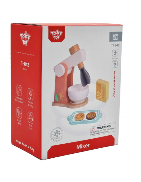 TOOKY TOY Деревянный миксер для детей + аксессуары