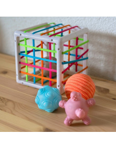 WOOPIE BABY Flexible Sensory Cube Sorter for Children Crazy Shapes 5 pcs. 2