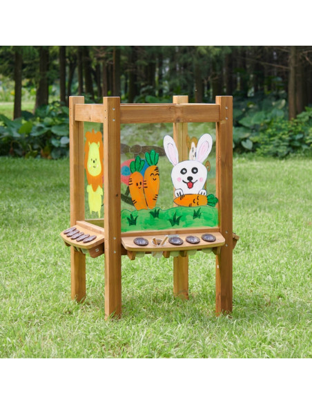 MASTERKIDZ 4 pusių skaidri akrilinė dažoma lenta