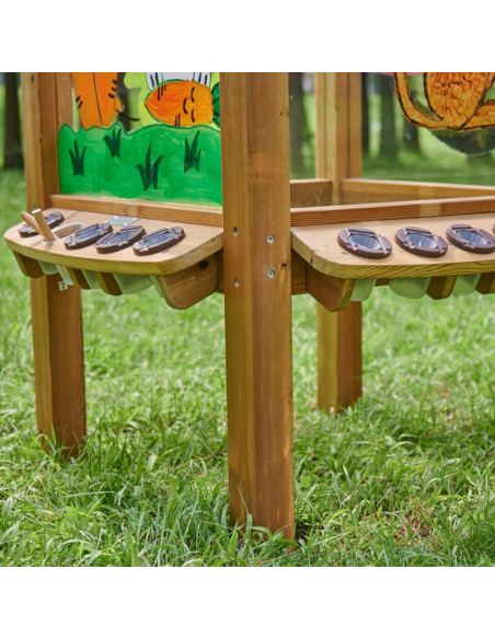 MASTERKIDZ 4 pusių permatoma akrilinė dažoma lenta + puodeliai