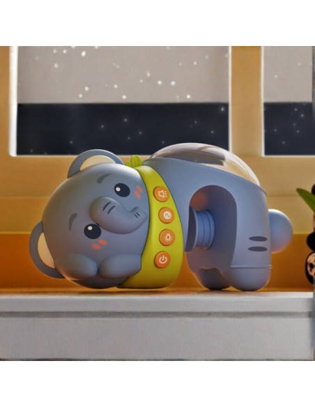 WOOPIE BABY Projektor Gwiazd Rzutnik Lampka Nocna dla Dzieci Słonik