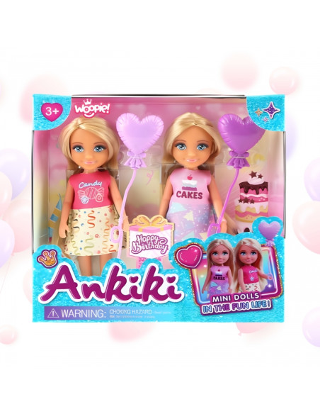 WOOPIE ROYAL Zestaw Urodzinowy Dwóch Laleczek - Candy i Cakes