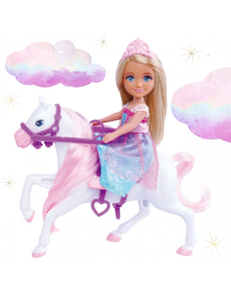 WOOPIE ROYAL Ankiki princesės lėlės su arkliu rinkinys