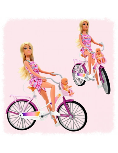Вупи Роял Лили, кукла-велосипедистка в велосипедном сиденье