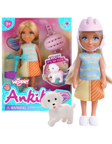 WOOPIE ROYAL Ankiki lėlė su šuniuku ir paspirtuku