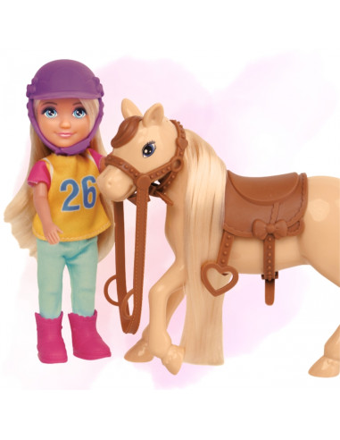 WOOPIE ROYAL Zestaw Laleczka Jeździec z Koniem
