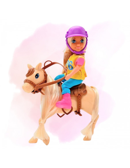 WOOPIE ROYAL Zestaw Laleczka Jeździec z Koniem