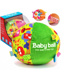 WOOPIE BABY Soft Sensory Lady's Tag Ball with Inserts for Toddler + Sound