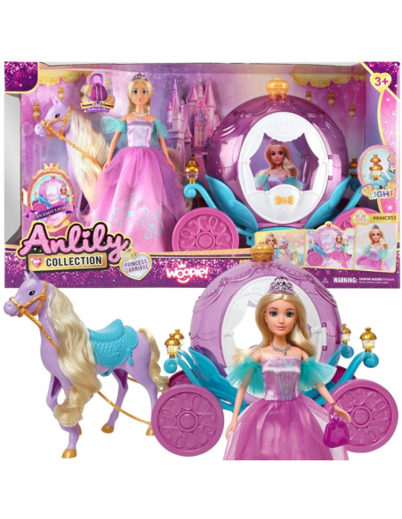 WOOPIE ROYAL Anlily PRINCESS CARRIAGE princesė ir stebuklinga didelė karieta