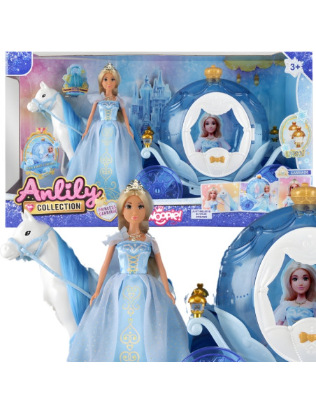 WOOPIE ROYAL Anlily PRINCESS CARRIAGE ledo princesė su karieta