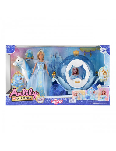 WOOPIE ROYAL Anlily PRINCESS CARRIAGE ledo princesė su karieta