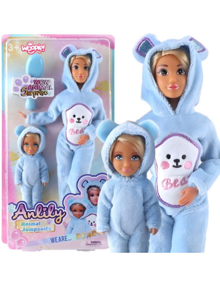 Куклы WOOPIE ROYAL, синие комбинезоны с плюшевыми мишками, набор из 2 шт.