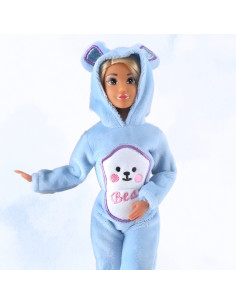 WOOPIE ROYAL Anlily Animal Jumpsuits lėlės su mėlynai meškiukų kombinezonais 2