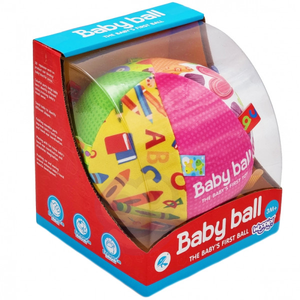 WOOPIE BABY Minkštas sensorinis kamuolys Mrs. Tag su žymėmis mažyliui + garsas WOOPIE BABY Minkštas sensorinis kamuolys Mrs. Tag su žymėmis mažyliui + garsas