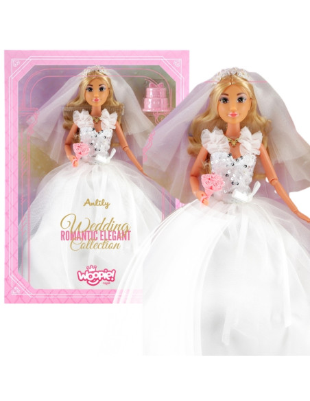 WOOPIE ROYAL Lily lėlė 30 cm Nuotakos vestuvinė suknelė, aksesuarai