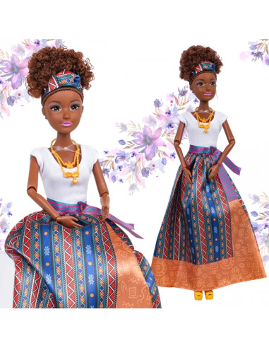 Куклы WOOPIE ROYAL Женщины мира Лили-мулатка в элегантном платье