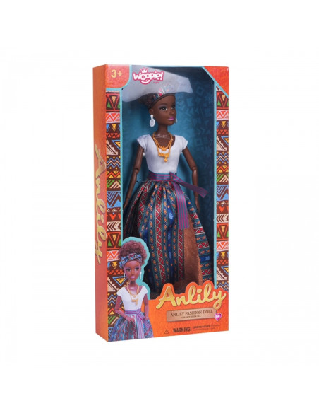WOOPIE ROYAL lėlės Pasaulio moterys Lili mulatė elegantiška suknele