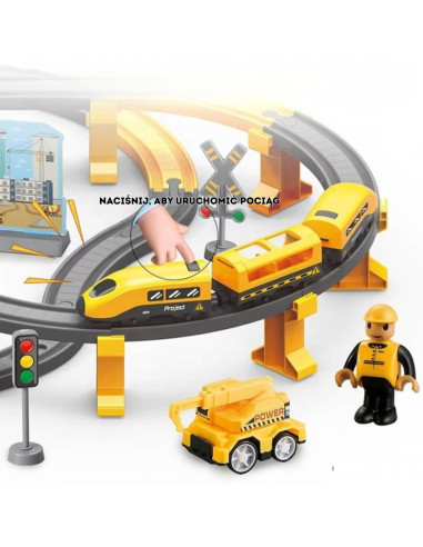 WOOPIE Pendolino Electric Train Set 92 pcs.