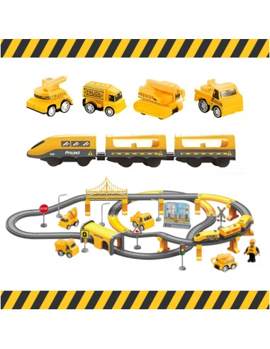 WOOPIE Pendolino Electric Train Set 92 pcs.