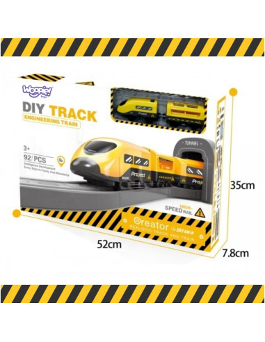 WOOPIE Pendolino Electric Train Set 92 pcs.