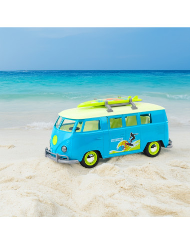 WOOPIE Samochód Bus Surfing Klasyczny Niebieski Ze Światłem I Dźwiękiem Model