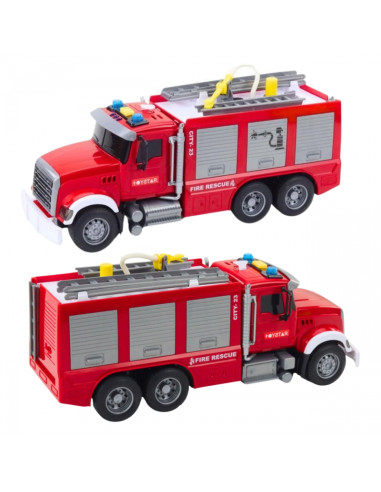 WOOPIE Ciężarówka Wóz Strażacki Na Wodę Dźwięk Światła 1:14