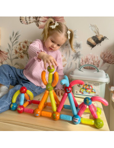 WOOPIE Magnetic Educational Construction Blocks 52 el. 2